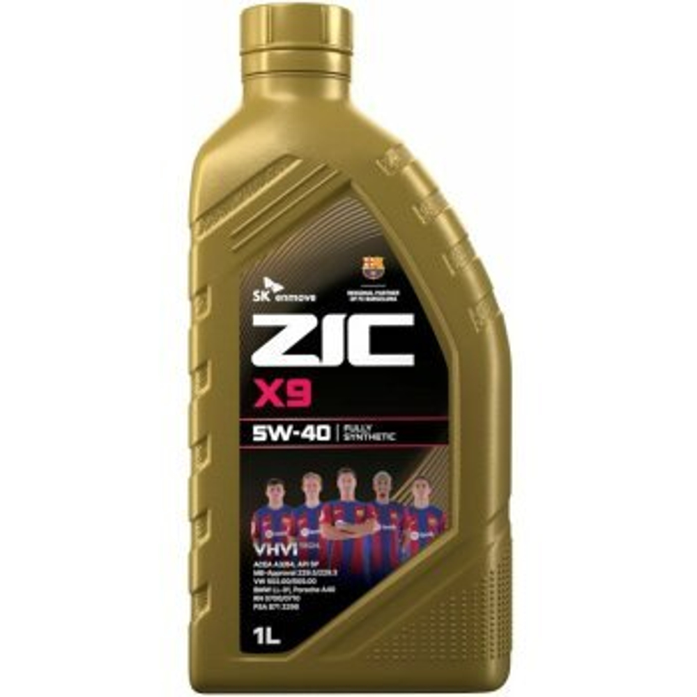 Масло моторное ZIC X9 5w40 SP/CF (ACEA A3/B4) 1л