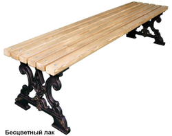 Скамейка парковая Д-6 (банкетка), Лиственница