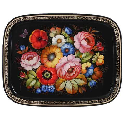 Zhostovo metal tray A19D07042595