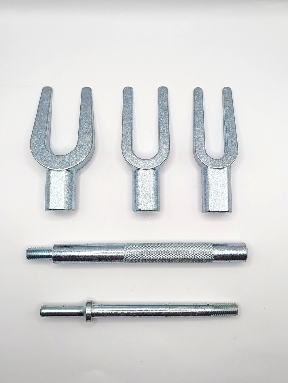 Съемник шаровых опор вилочного типа и рулевых тяг, вилка (5 предметов). Набор вилочных съемников шаровых соединений