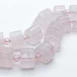 Розовый кварц, размер около 14*10 мм, цена за набор 6 шт