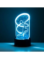 Светильник сенсорный «Гимнастка» LED 7 цветов USB/от батарее