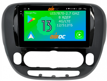 Магнитола для KIA Soul 2 2014-2019 (климат) - Airoc 2K AU-2320-N14 на Android 13, TS20, 12/512Гб, SIM-слот