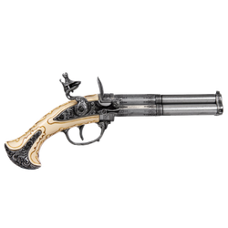 Denix Пистоль 3-х ствольный, системы Флинтлок, Франция 18 в.