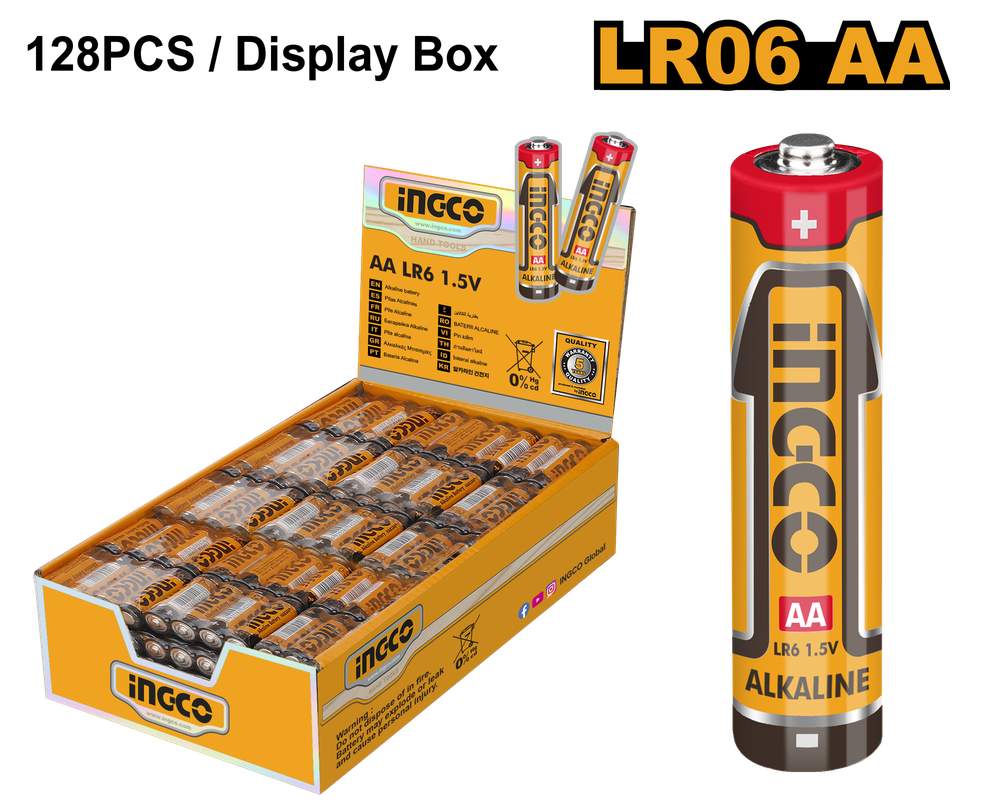 Алкалиновая батарейка INGCO HAB2A01 AA 2900 мАч