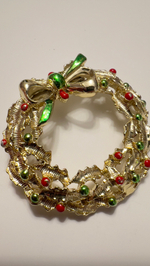 Новогодняя брошь веночек Gerry’s