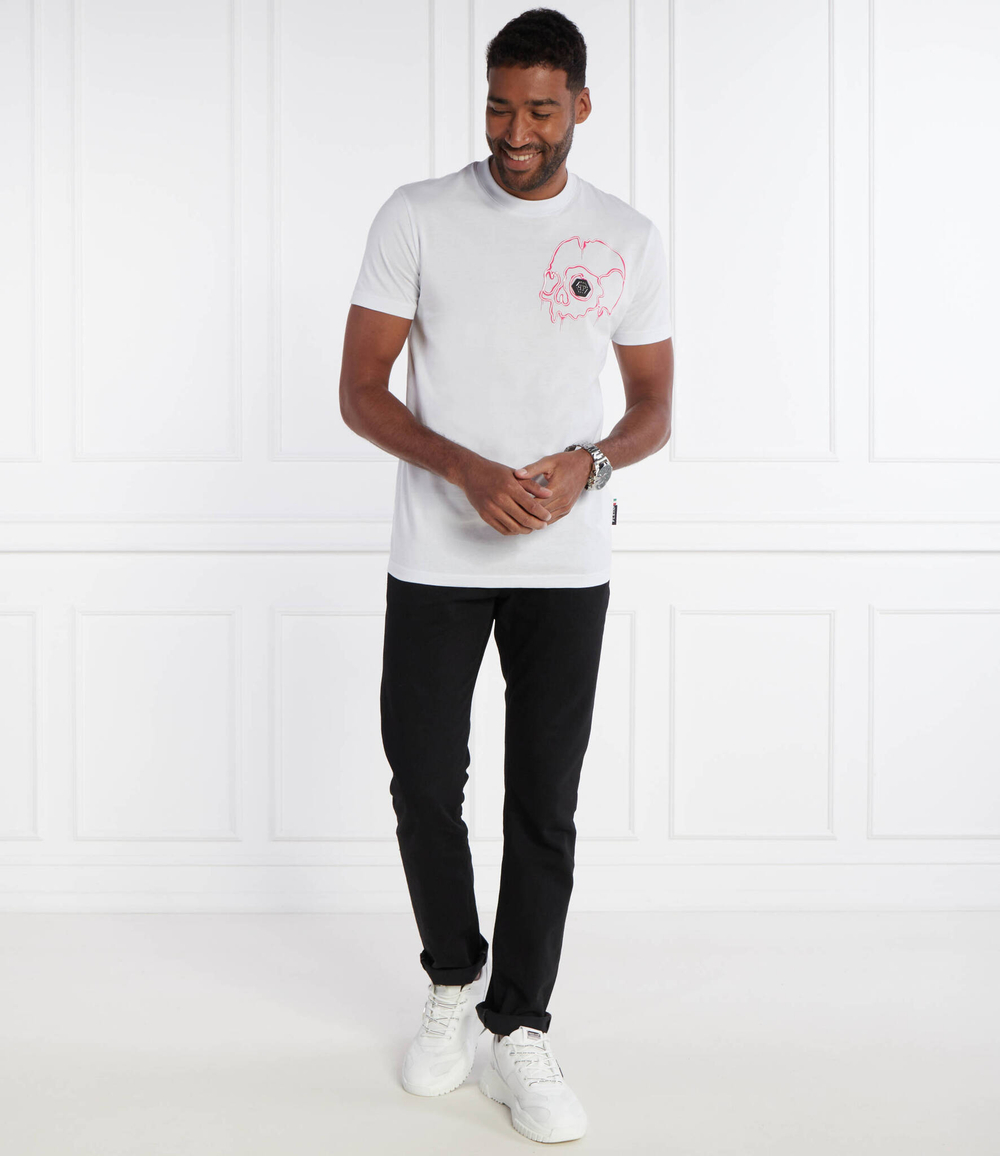 Футболка SS Dripping Skull Philipp Plein - белый(MTK7083 PJY002N)