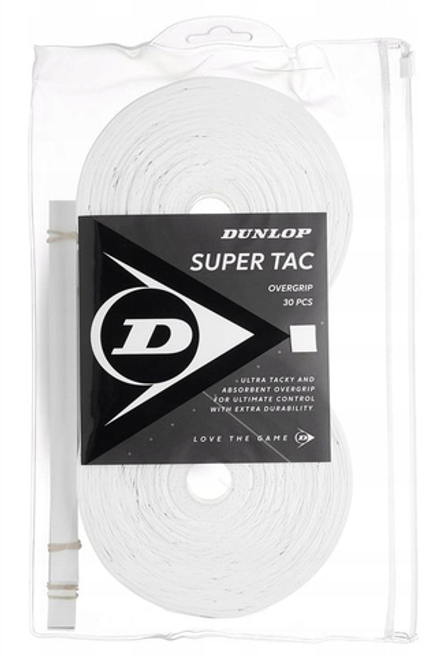 Теннисные намотки Dunlop Super Tac 30P - white