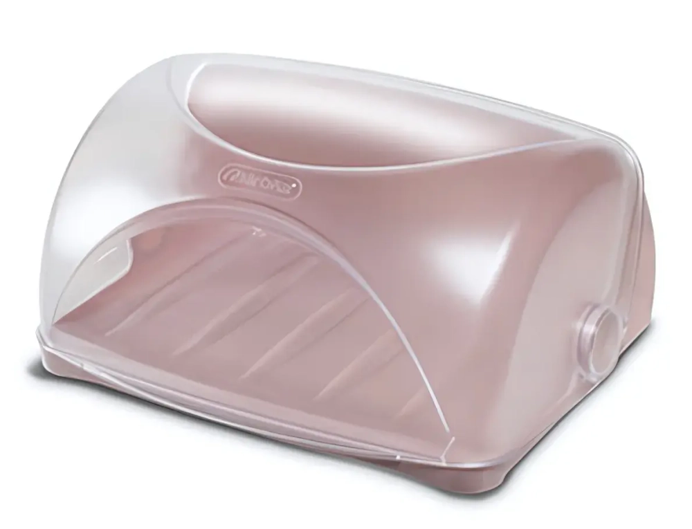 Хлебница пластиковая 31*25см «Грана» розовая C840РОЗ