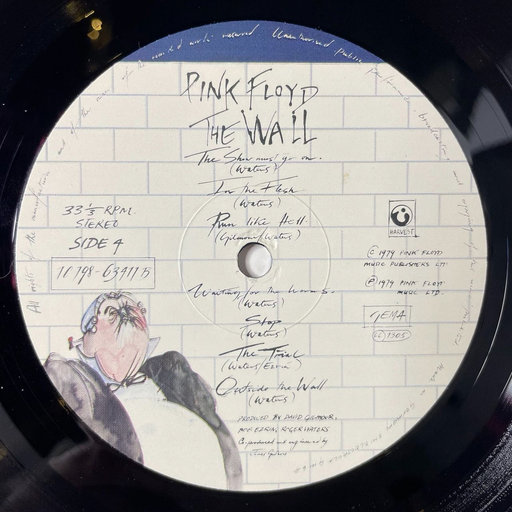 Винтажная виниловая пластинка LP Pink Floyd The Wall (Germany 1979) Another Brick In The Wall