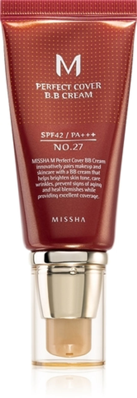 Missha M Perfect Cover - BB-крем с высокой степенью защиты от ультрафиолета, 50 ml