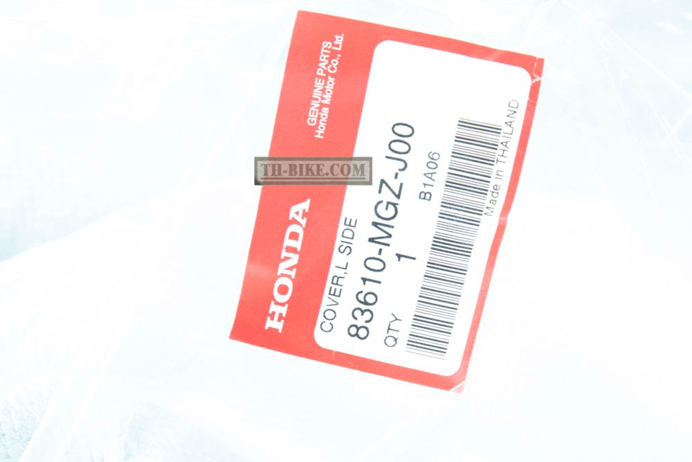 83610-MGZ-J00. COVER, L. SIDE. Fairing CBR500R 2013-2015