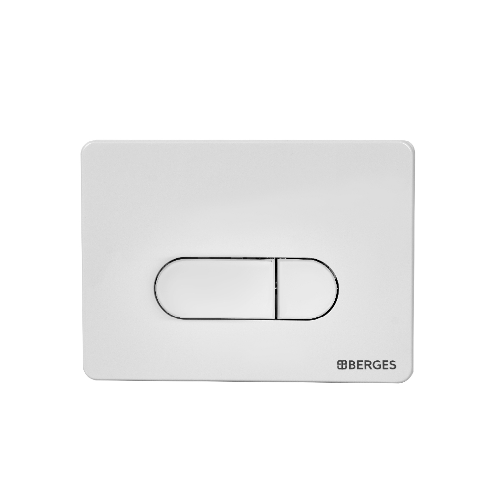 Кнопка BERGES для инсталляции NOVUM D4 Soft Touch БЕЛАЯ 040034