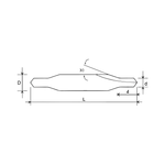 Сверло центровочное двустороннее твердосплавная 5 мм VM2NS-500 60HRC