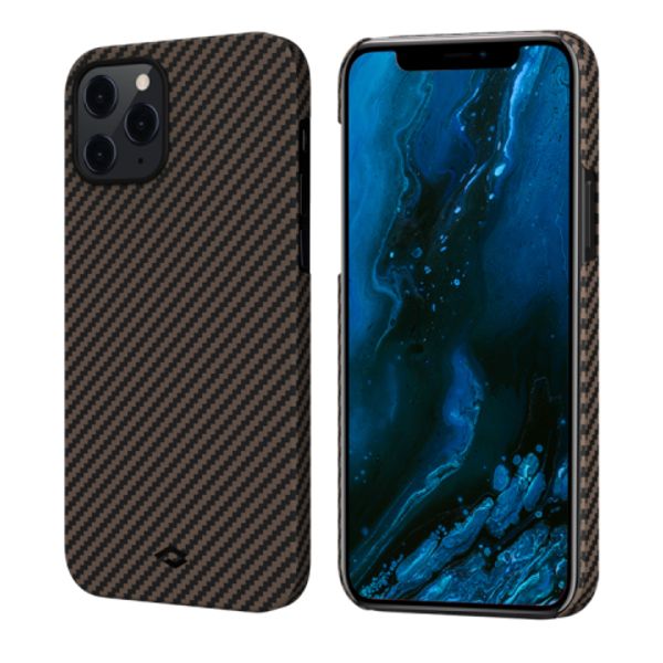 Чехол Pitaka MagEZ Case для Apple iPhone 12/12 Pro (Black/Rose Gold Twill)