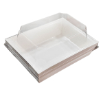 Контейнер бумажный Ant Box White с крышкой 400 мл 9- 12 (85x120x68) 1/600