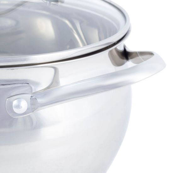 Набор кастрюль 6 предметов из нержавеющей стали Kamille KM-5911 (2,1 л; 3,7 л; 6,1 л.)