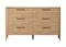 Комод Type oak 6 ящиков ширина 140 см (натуральный дуб)