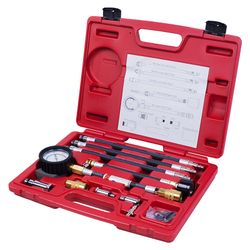 МАСТАК (120-10019C) Компрессометр бензиновый, 0-21 атм, кейс, 19 предметов