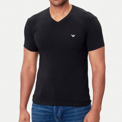 Мужская футболка черная Emporio Armani EM000380_AF14133