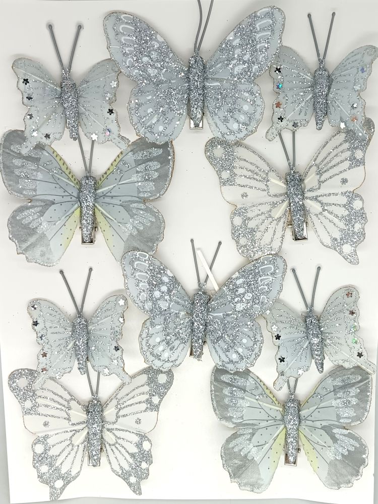 Набор бабочек на прищепке, р. 7,5/4,5 см