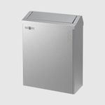 Контейнер для мусора настенный с крышкой push-open 23 л. нерж. сталь NOFER 14078.S матовый