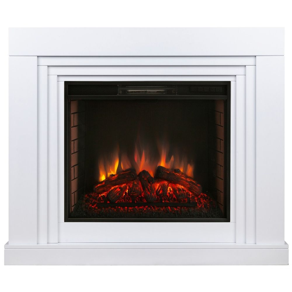 Электрокамин RealFlame Stanley 26 WT белый с очагом Epsilon 26 S IR