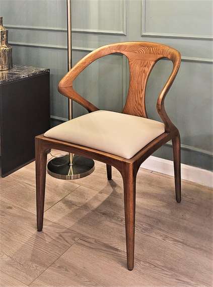 Стул 4137, орех, кремовая экокожа