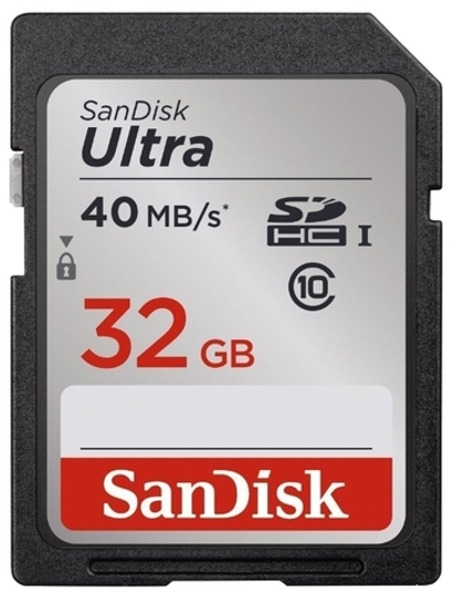 Карта памяти SanDisk SDXC 32 GB 40 MB/s Ultra