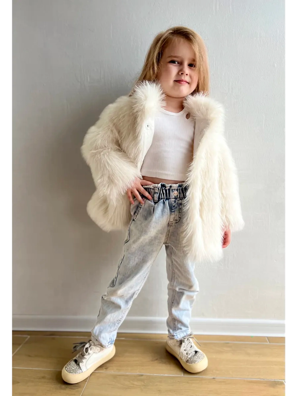 Шуба искусственная демисезонная