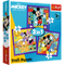 Pazl / Пазлы / Puzzles - "3in1" - Mickey and his merry crew / Disney Mickey Mourse and Friends