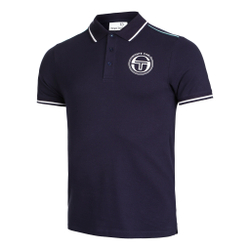 Мужское теннисное поло Sergio Tacchini Ranking Staff Polo Men - Dark Blue, White