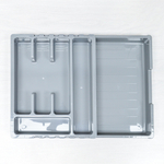 Лоток для столовых приборов раздвижной "Смарт", темно-серый