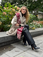 Шарф вискоза + шерсть лана