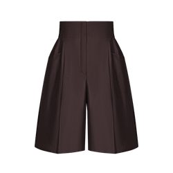 Бермуды с завышенной талией из шелка Дюпион