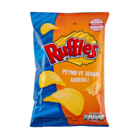 Чипсы Ruffles Cheese & Onion со вкусом сыра и лука