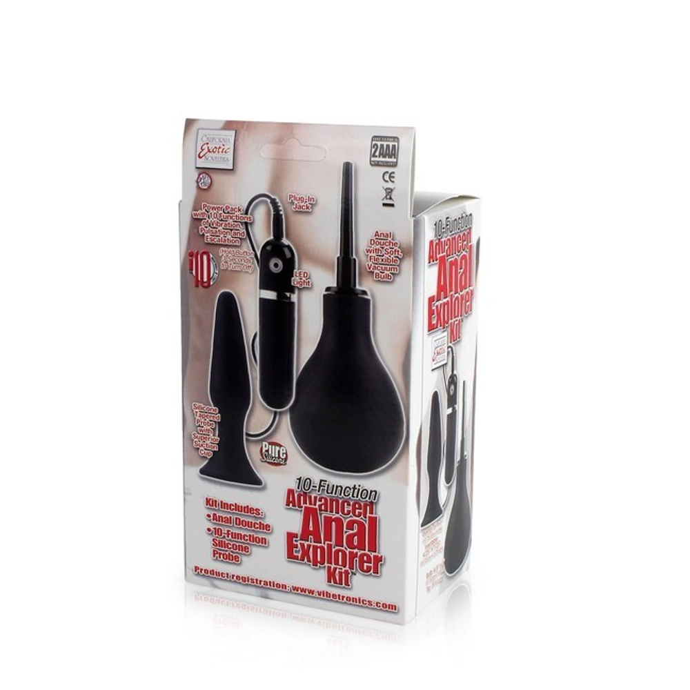 Анальный набор Advanced Anal Explorer Kit (10 режимов) (Цвет: черный)