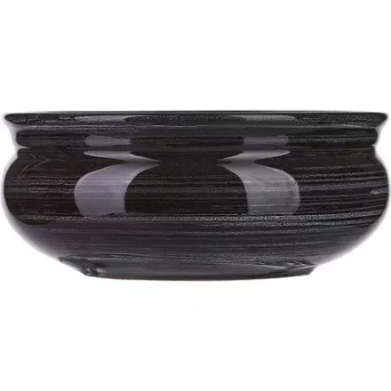 Тарелка глубокая «Маренго» керамика 0,5л D=14,H=6см черный,серый