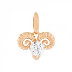 Подвеска из золота с фианитами