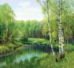 У тихой речки "Люкс" фотообои "ТП"6л. 204х194см