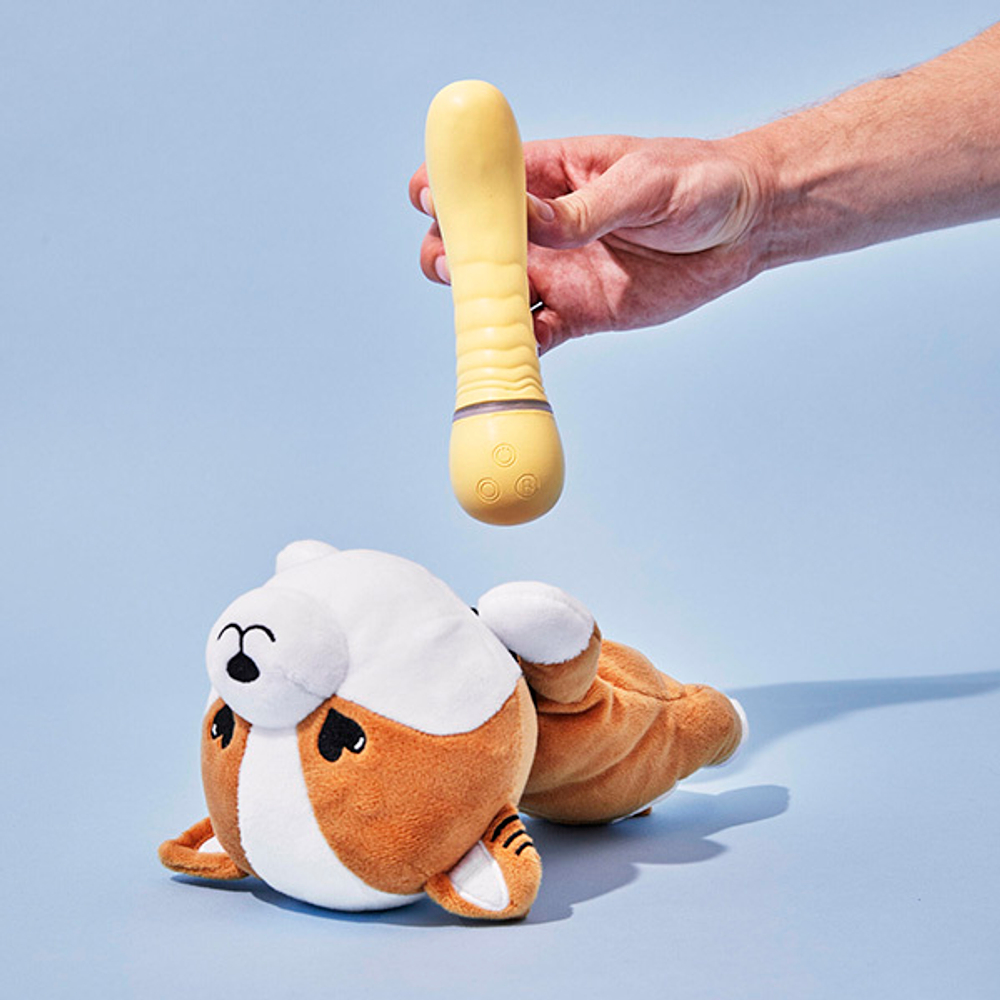 Желтый вибратор G-точки 17,5см Friday Bae Shibae Toys BAE01T01