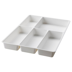 IKEA STÖDJA  (ИКЕА СТÖДЙА)  -  Лоток для столовых приборов/контейнер, белый, 31x50 см