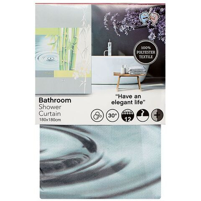 Штора для ванн 180х180 см, ПЭ, Бамбук, Y3-807