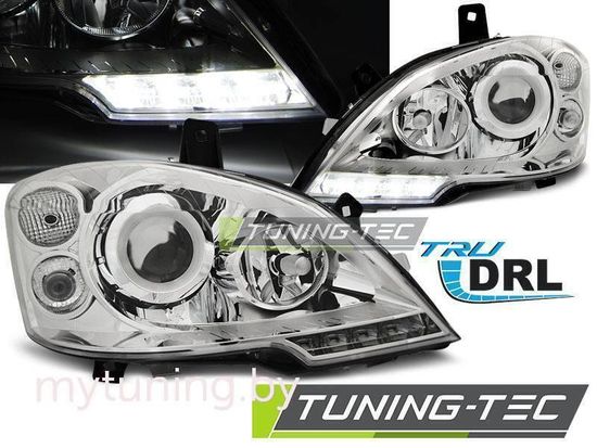 Передние фары chrome tru drl для Mercedes Viano W639