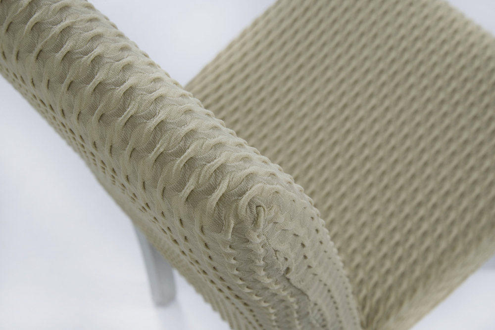 Чехол на стул без оборки Стрейч, цвет Бежевый, Набор 6 шт.