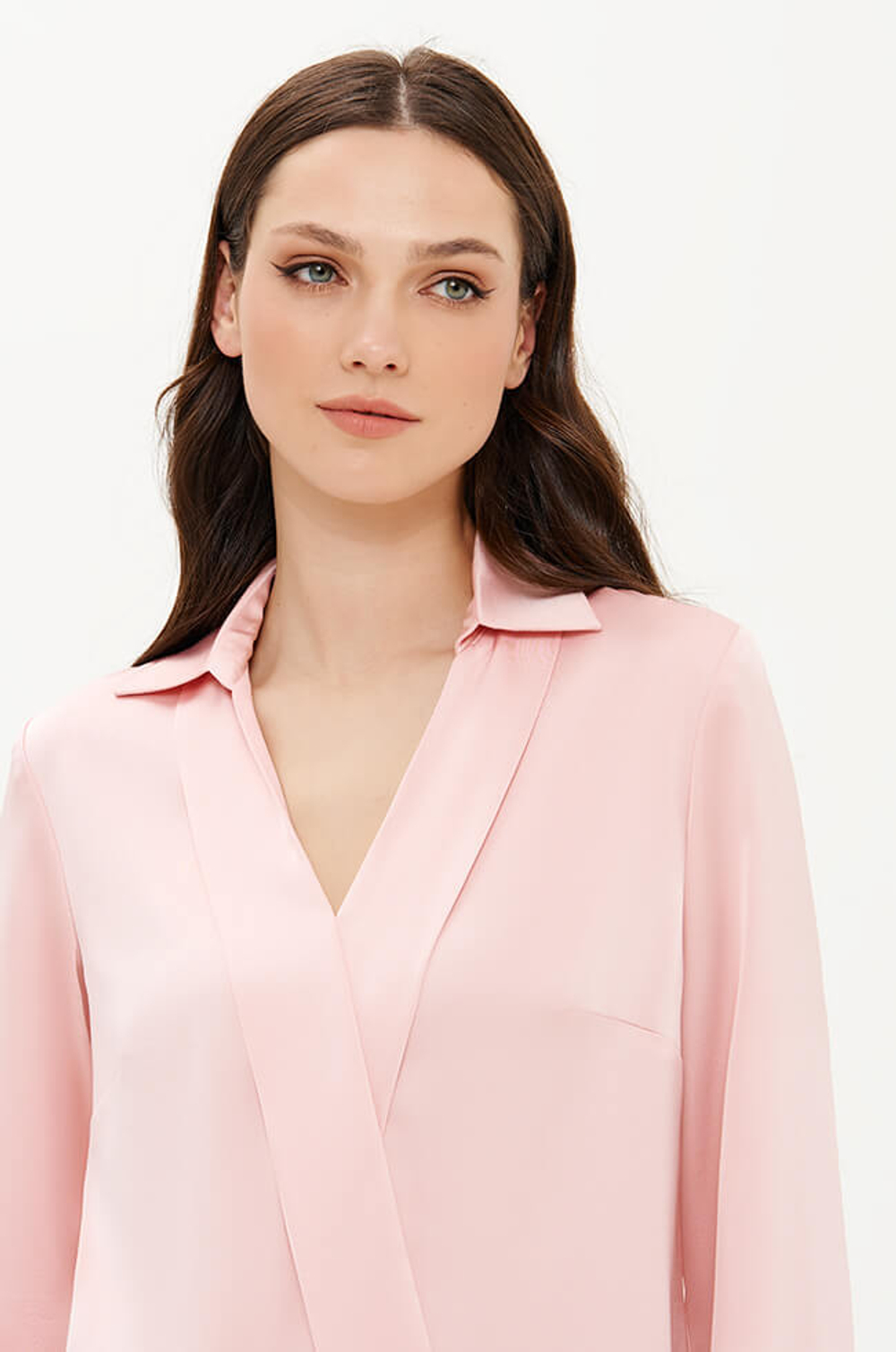 23354 Блузка женская (пепельно-розовый)