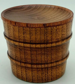 Чашка деревянная с крышкой-блюдцем