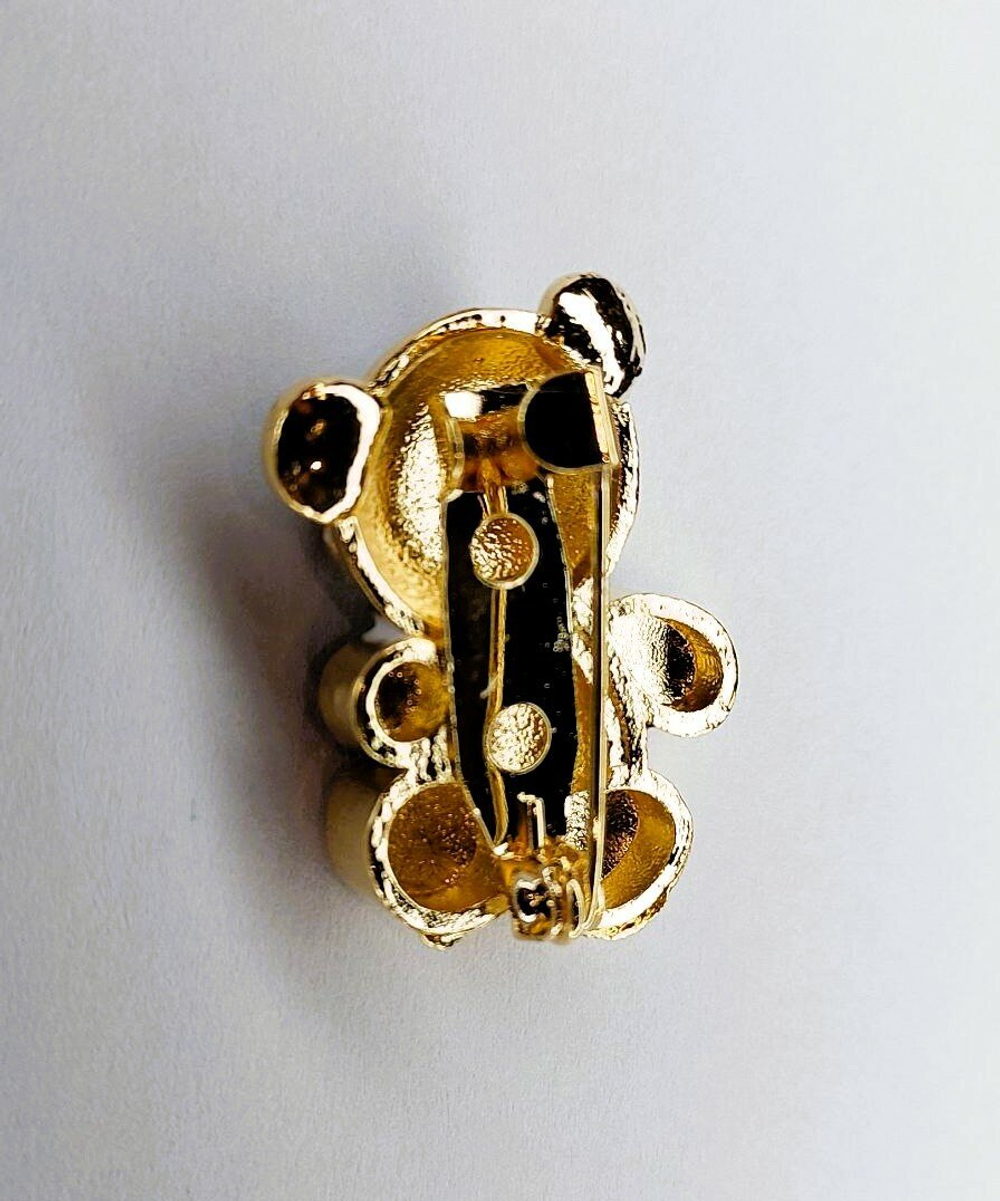 Брошь, брошка милая "Панда". Эмаль.