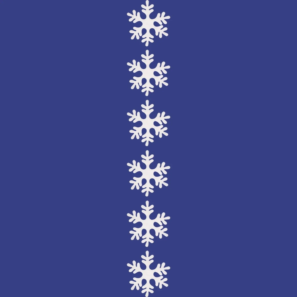 Украшение новогоднее «Искристые снежинки» (набор 6 шт) , 20 см