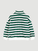 Лонгслив на молнии Mjölk Green Stripes